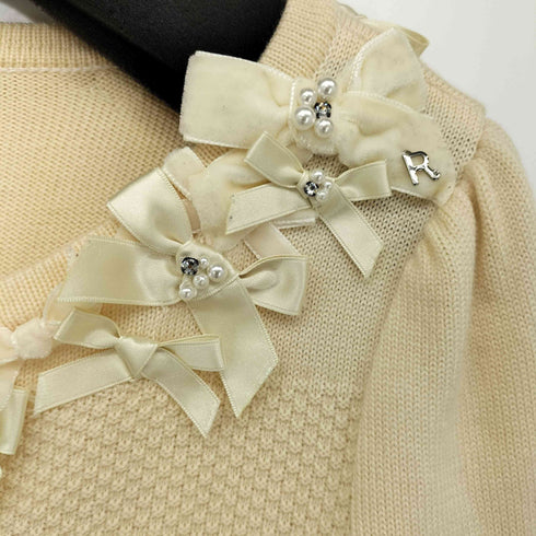 ルネ Rene リボンパールビジューカーディガン レディース JPN:34